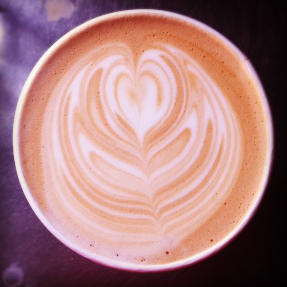 decorated lattes